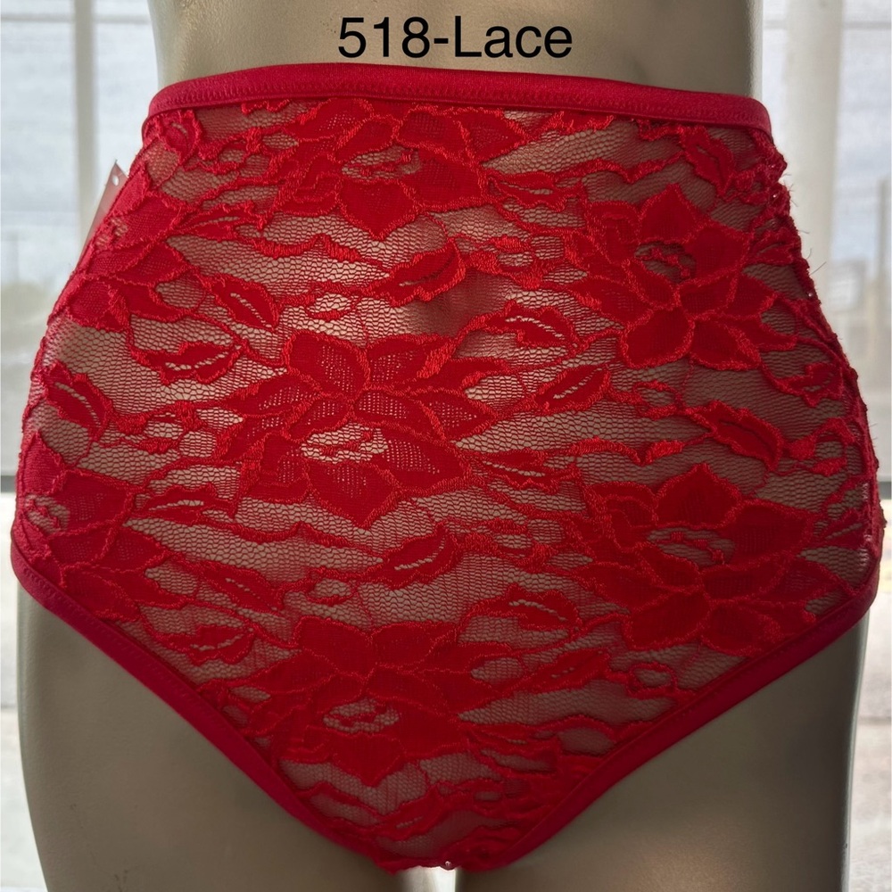 RED LACE- Just to Flirt NWT Exotic Dancewear High Waist Lycra Short